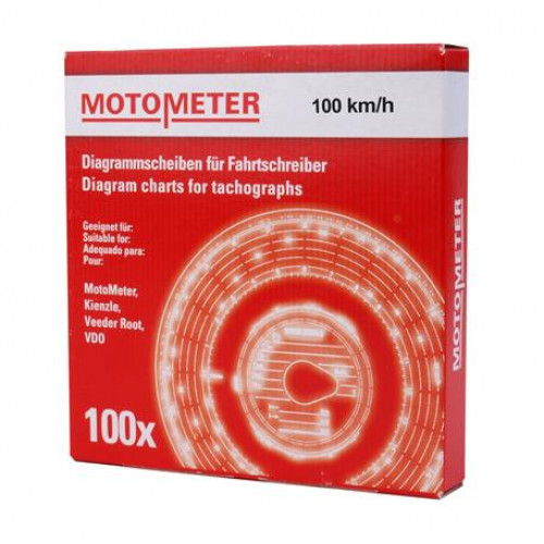 Motometer Tachográf korong 100 km/h 