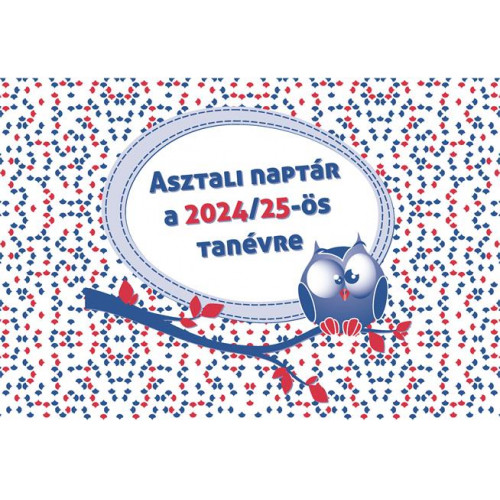 Realsystem Naptár diák asztali álló2024/2025 tanév