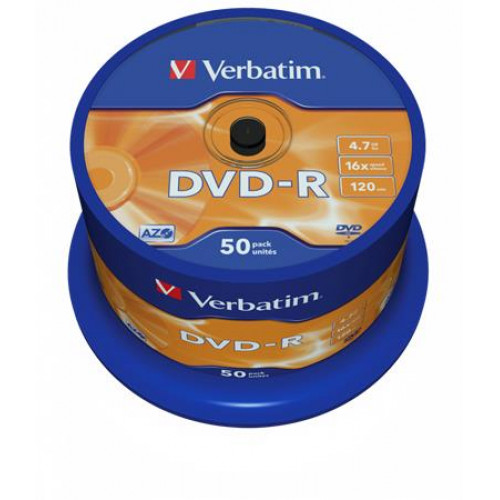 Verbatim DVD-R lemez AZO 4,7GB 16x hengeren 