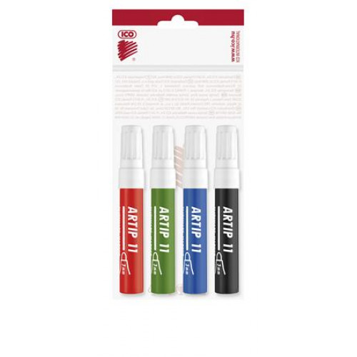 Flipchart marker készlet 1-3mm kúpos Ico Artip 11 4 szín