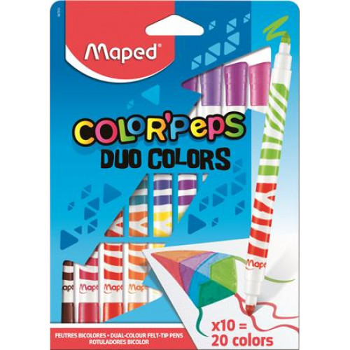 Maped Filctoll készlet kimoshatóColor Peps Duo 10-es készlet 20 különböző szín