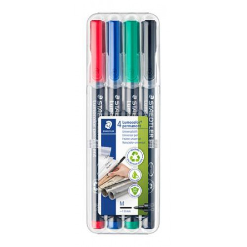 Staedtler Alkoholos marker készlet OHP 1mm317 M 4 különböző szín