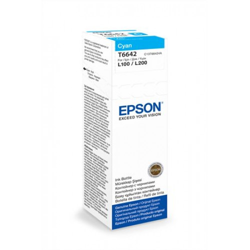 Epson T66424A10 Tintapatron L100 200mfpkék 70ml