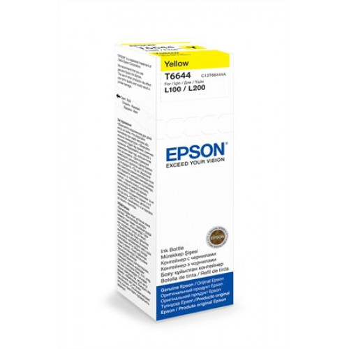 Epson T66444A10 Tintapatron L100 200mfpsárga 70ml