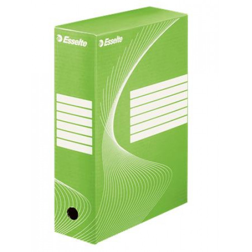 Archiválódoboz A4 100mm karton Esselte Boxycolor zöld