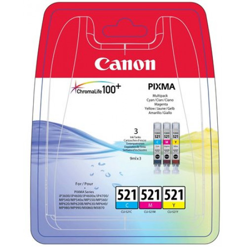 Canon CLI-521KIT Tintapatron multipack Pixma iP3600 46003x9ml