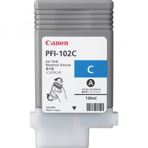 Canon PFI-102C Tintapatron iPF500 600 700kék 130ml