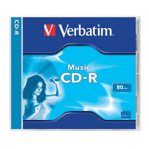 CD-R lemez 700MB 80min 16x normál tok Verbatim Live it!