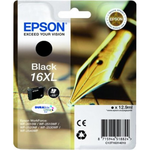 Epson T16314010 Tintapatron Workforce WF2540WFfekete 129ml