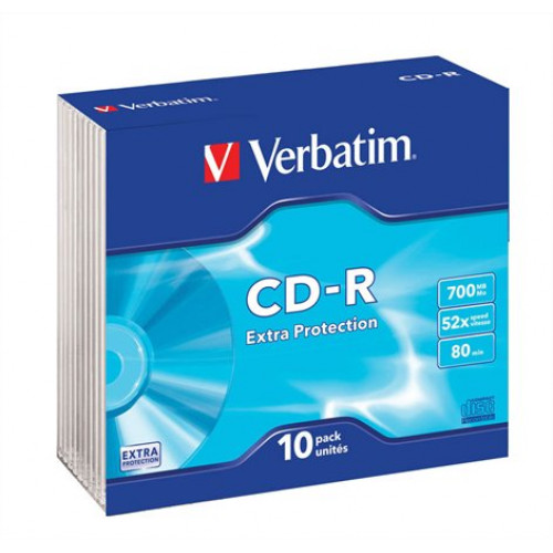 CD-R lemez 700MB 52x vékony tok Verbatim DataLife