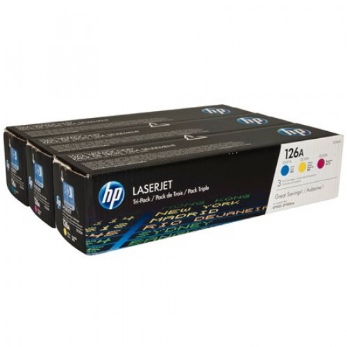 Hp CF341A Lézertoner multipack ColorLaserJet Pro CP1025126A 3*1k