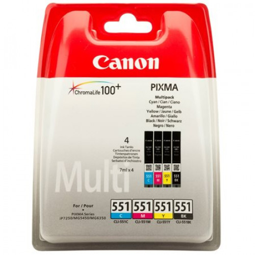 Canon CLI-551KIT Tintapatron multipack Pixma iP7250 MG54504x7ml