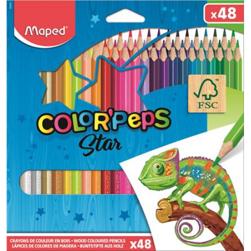 Maped Színes ceruza készlet háromszögletűColor Peps 48 különböző szín