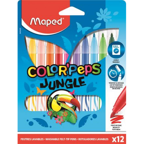 Maped Filctoll készlet 2,8mm kimoshatóColor Peps Jungle 12 kül. szín