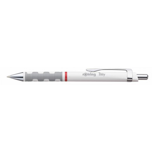 Rotring Golyóstoll 0,8mm nyomógombos fehér tolltestTikky III kék tinta