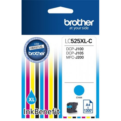 LC525XLC Tintapatron Brother kék 1300 oldal