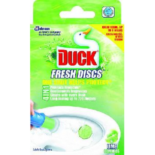 Duck WC fertőtlenítő öblítő korong 36ml LimeFresh