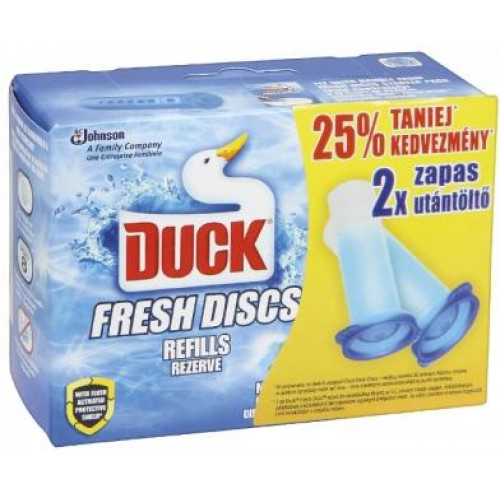 Duck WC fertőtlenítő öblítő korong utántöltő 2X36ml MarineFresh