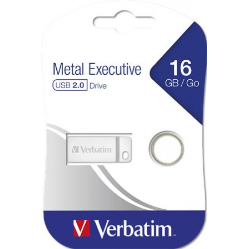 Pendrive 16GB USB 2.0 Verbatim Exclusive Metal ezüst