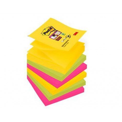 3M Postit Öntapadó jegyzettömb Z 76x76mm 6x90lapSuper Sticky Rio