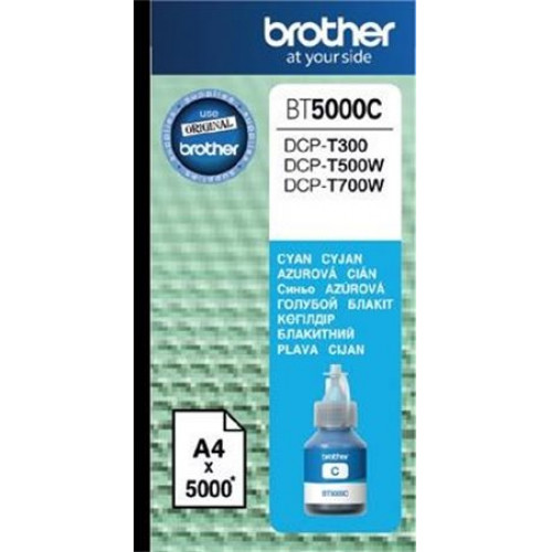 BT5000C Tintapatron DCP T-300 500W 700W nyomtatókhoz Brother kék 5K