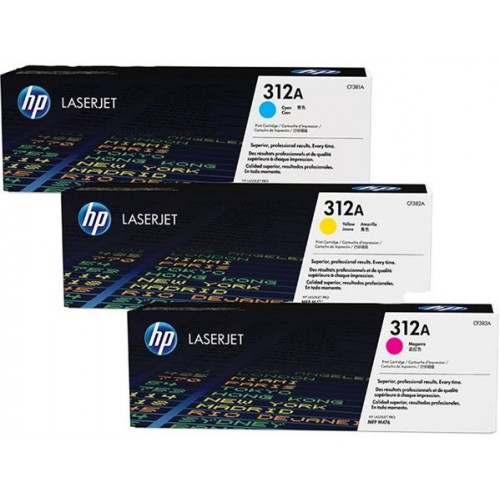 Hp CF440AM Lézertoner multipack LaserJet M476 nyomtatóhoz312A c+m+y 3*2,7k