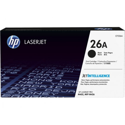 Hp CF226A Lézertoner LaserJet Pro M402 426 nyomtatókhoz26A fekete 3,1k