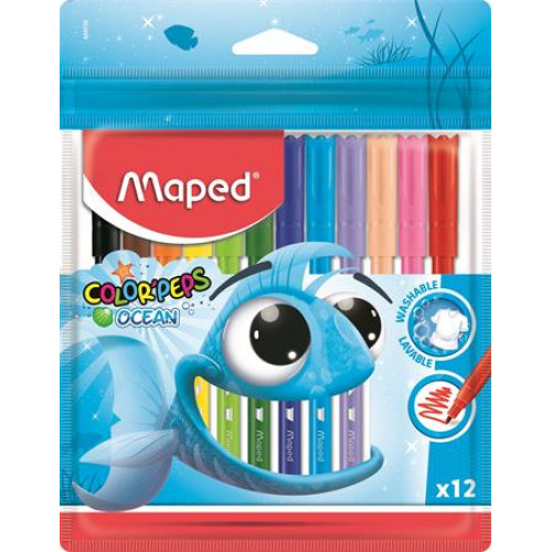 Maped Filctoll készlet 2mm kimoshatóColor Peps Ocean 12 különböző szín