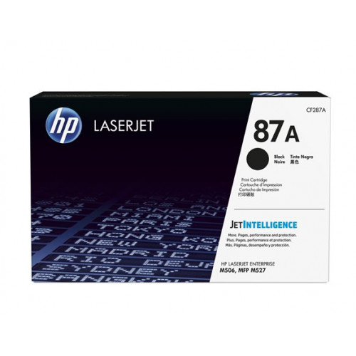 HP CF287A Lézertoner LaserJet M506 M527 nyomtatókhoz87A fekete 9k