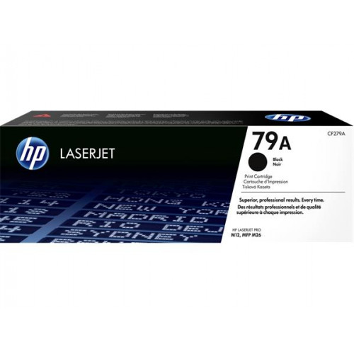 HP CF279A Lézertoner LaserJet M12 M26 nyomtatókhoz79A fekete 1k