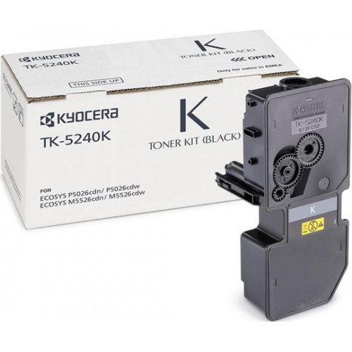 Kyocera TK5240 Lézertoner M5526CDN 5526CDW P5026CDN 5026CDWfekete 4k