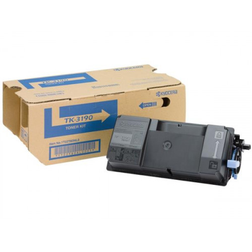 Kyocera TK3190 Lézertoner P3055dn P3060dn nyomtatókhozfekete 25k