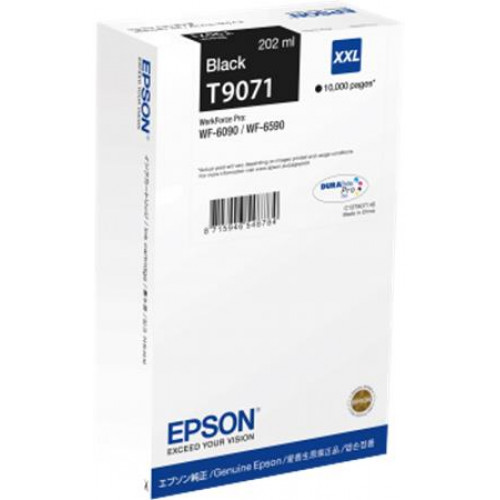 Epson C13T907140 Tintapatron WF-6090 WF-6590 nyomtatóhozfekete 10k