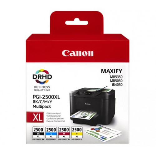 Canon PGI-2500XLKIT Tintapatron multipack Maxify MB5350b+c+m+y 70,9ml+3*19,3ml