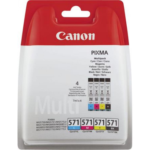 Canon CLI-571KIT Tintapatron multipack Pixma MG 5700 6800 7700b+c+m+y 4*7ml