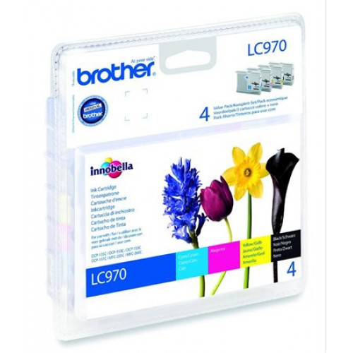 Brother LC970BCMY Tintapatron multipack DCP 135Cb+c+m+y 1*350 oldal 3*300 oldal