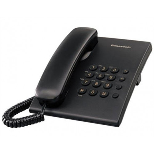 Telefon vezetékes Panasonic KX-TS500HGB fekete
