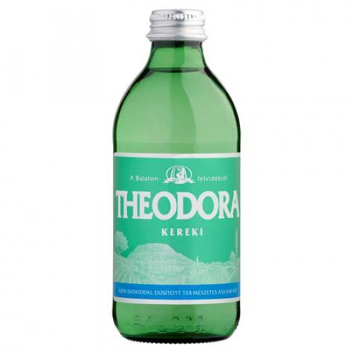 Ásványvíz szénsavas 0,33l üveges Theodora eldobható