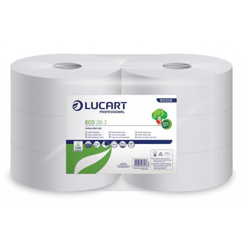 Lucart Toalettpapír 2 rétegű 28cm fehérEco 28 J 6db 812208