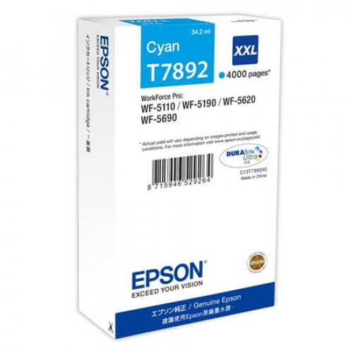 Epson C13T789240 Tintapatron WF-5110DW WF-5190DW nyomtatókhozkék 34,2ml