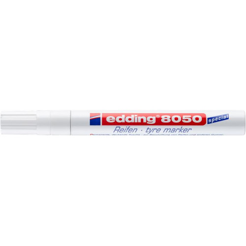 Edding Gumijelölő marker 2-4mm kúpos8050 fehér