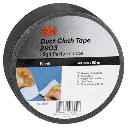 3M Scotch Ragasztószalag vinyl 48mmx50mDuct fekete