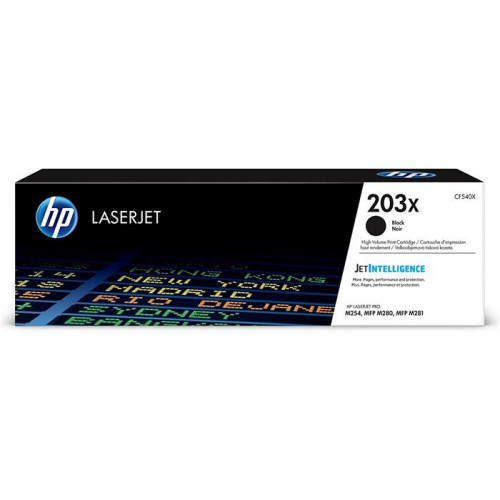 HP CF540X LézertonerMFP M280nw MFP M281fdn MFP M281fdw203X fekete 3,2k