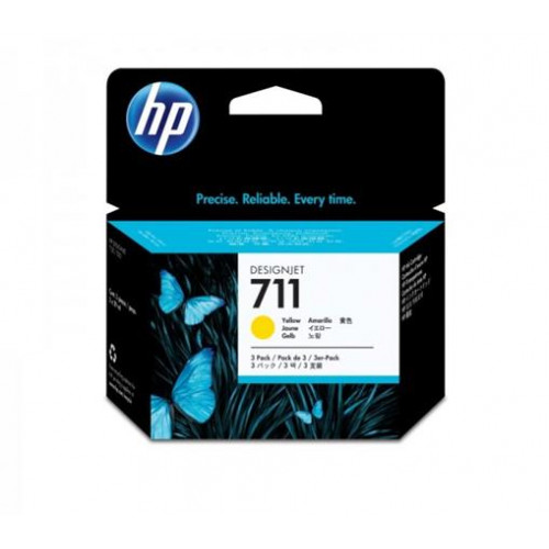 HP CZ136A Tintapatron DesignJet T120 T520 nyomtatókhoz711 sárga 29ml