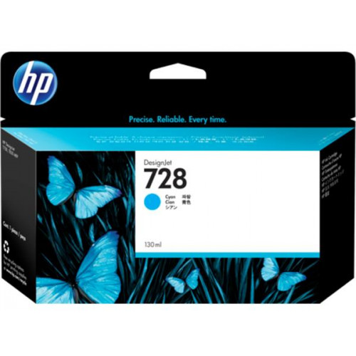 HP F9J67A Tintapatron DesignJet T730 T830 nyomtatókhoz728 cián 130ml