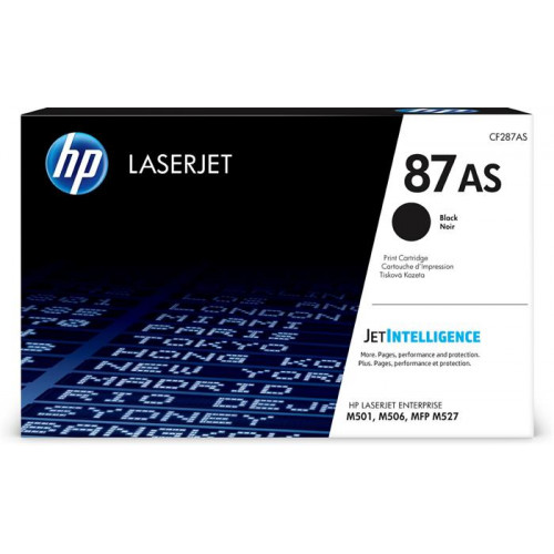 CF287AS Lézertoner LaserJet M506 M527 nyomtatókhoz 87AS fekete 6k