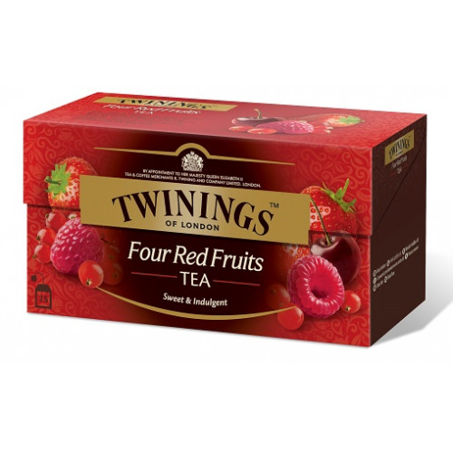 Twinings Gyümölcstea 25x2gFour Red Fruits piros gyümölcsös