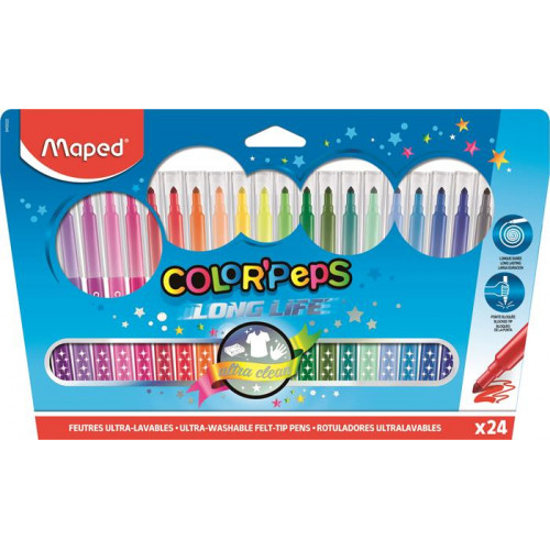 Maped Filctoll készlet moshatóColor Peps 24 különböző szín