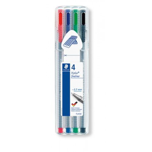 Staedtler Tűfilc készlet 0,3mmTriplus Box 4 különböző szín