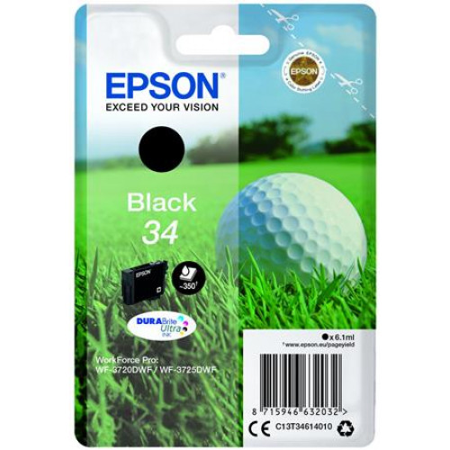 Epson T34614010 Tintapatron WorkForce WF-3720DWF nyomtatóhozfekete 6,1 ml